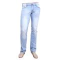 Sky Blue Denim Slim Fit Jeans Pants for Men.