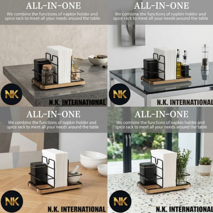 Standing%20Napkin%20Dispenser%20Metal%20Rotating%20Napkin%20Holder%20for%20Kitchen%20Dining%20Table,%20Pepper%20Shakers%20Not%20Included%20-%20Image%204