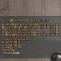 134 Keys Wood Keycaps MOA Profile Keyboard Keycaps for Cherry MX Switches Mechanical Keyboard.