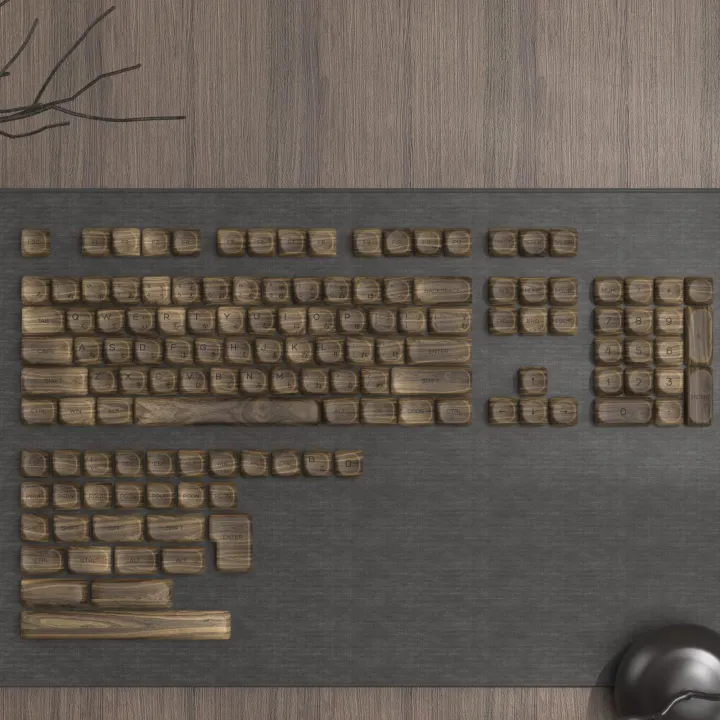 134%20Keys%20Wood%20Keycaps%20MOA%20Profile%20Keyboard%20Keycaps%20for%20Cherry%20MX%20Switches%20Mechanical%20Keyboard%20-%20Image%202