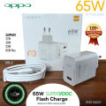 Oppo 65W Super VOOC Adapter with Type-C Cable Same as Picture. 