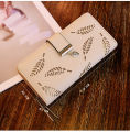 Women's Wallet high quality material Long lasting use Fashionable Clutch Bag Hollow Leaves Zipper Buckle Wallet Women's Bag.