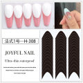 Manicure French side auxiliary stickers Crescent smile line French manicure stickers V-shaped nail polish glue nail stickers in stock.