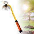 Manual Hand Weeder Loosening Soil Weeder Iron Hardened Strong Heavy Duty Cultivating Planting Weeder for Mulching Yard Cultivating Planting. 