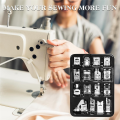 16 Pcs Sewing Machine Presser Feet Set, Sewing Machine Foot Fit for , Singer//. 