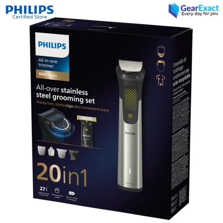 Philips%20MG9553/15%20All-in-One%20Face,%20Hair%20&%20Body%20Grooming%2020-in-1%20Trimmer%20Set%20Series%209000%20for%20Men%20-%20Image%208