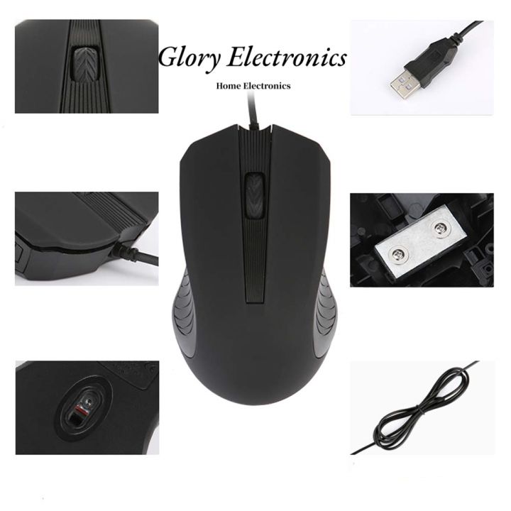 Glory M001 (Phantom) Wired Mouse for Office/Gaming - Perfect for Productivity and Gaming