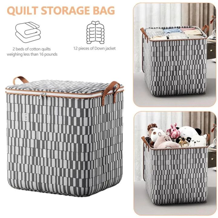 100/140/180L%20Quilt%20Storage%20Box%20Waterproof%20Clothes%20Storage%20Bags%20Large%20Capacity%20Wardrobe%20Organizers%20Space%20Saving%20for%20Clothes%20Quilt%20-%20Image%206