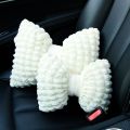 Automotive Headrest Neck Pillow Female Online Influencer Puff Grid Car Seat Pillow Lumbar Support Pillow Comfortable Breathable Car Pillow. 