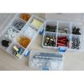 Household Vehicle-mounted Storage Box Plastic Container for Tool Electronic Components. 