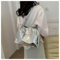 Casual Handbags Spacious Elegant Large-capacity Tote Bags PU Leather Chain Detail Women's Bags for Daily Use Work Tote Stylish Women Trendy Accessory Travel-Friendly.