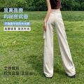 【Thank You】Small American High Street Overalls for Women2023Summer Multi-Pocket Loose Slimming Wide-Leg Pants.