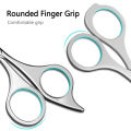 Facial Hair Scissors For Men Women, Stainless Steel Eyebrow Trimmer Nose Hair Cutting Scissors.
