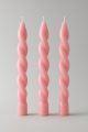 Long Twisted Table Candles Spiral Luxury Candles.
