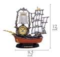 Ship Lamp with Clock, Home Decoration Item, Best Gift Item for Diwali and Other Festive Occasion, - Wall Clock.