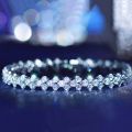 Women's Fashion Roman Style Zircon Crystal Bracelet - Elegant Design.