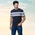 Richman Cotton Contrasted Color Round Neck T shirt For Men. 