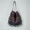 New Vintage Bohemian Fringe Shoulder Bag Women Tassel Boho Hippie Gypsy Fringed Women's Handbags Open Bag Bags.