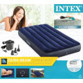 Intex Air Single Bed + Free Electric Pumper.