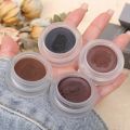 2 in 1 Black Brown Quick-drying Eyeliner Eyebrow Gel Cream with Brush Waterproof Lasting Smooth Not Blooming Eye Makeup Cosmetic.