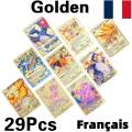 【Serendipity party】Pokemon Cards Golden Foil Shiny Rainbow GX Card Charizard Pikachu Arceus Vstar Plastic Card Child Toy.