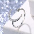 Moon Star Adjustable Rings.