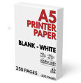 A5 size paper - small size offset printable paper - 80 gsm (50/100/200/500 pages). 