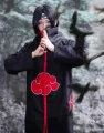 Akatsuki Cloak Cosplay Dress - Anime Naruto Akatsuki Robe Itachi Uchiha Costume.
