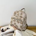 Fashion Women Mini Backpack Flower Print Pure Small Backpacks Canvas Student School Bag for Girls Portable Shoulder Rucksack New.