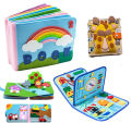 Felt Board Stories Set Montessori 3D Baby Story Cloth Book Family Interactive Preschool Early Learning Toddlers Toys for Child Luhuai CVC. 
