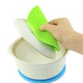 Round Silicone Non-Slip Heat Resistant Mat Coaster Cushion Placemat Pot Holder 18cm (1pair).
