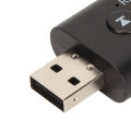 USB Bluetooth Transmitter Receiver 2 in 1 Portable 3.5mm Wireless Bluetooth Adapter for Home Stereo TV PC Car Speakers. 