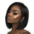 Wig Female Side Points bobo Short Straight Hair Fluffy Natural Synthetic Wigs Female New Product Wig Sheath. 
