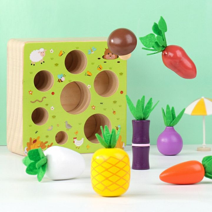 Wooden%20Toys%20Carrot%20Shape%20Matching%20Size%20Cognition%20Montessori%20Educational%20Toy%20Baby%20Montessori%20Toy%20Set%20Pulling%20%20Wooden%20Toys%20baby%20-%20Image%207