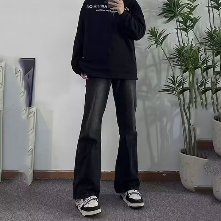 Black%20bootcut%20jeans,%20men's%20spring%20and%20summer%20loose%20straight-leg%20handsome%20high-end%20pants,%20American%20high%20street%20trend%20trousers%20-%20Image%206