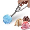 Stainless Steel Ice Cream Scoop Spoon Ice Cream Scoops Stacks Mash Potato Watermelon Spring Handle Spoon Scoop Kitchen Tools. 