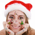 10Pcs Luminous Tattoo Stickers Children Cartoon Christmas gift Festival Fake Snowflake Waterproof Temporary Face St Patricks Day.