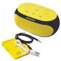 Awei Y200 Bluetooth Speaker Stereo Wireless Portable Mini Speakers Support TF card AUX input with Microphone Sound Box-Yellow And Red. 