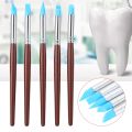 【DIV MALL】（NEW）Dental Silicone Brush 5Pcs Adhesive Composite Resin Cement Porcelain Teeth Pen#. 