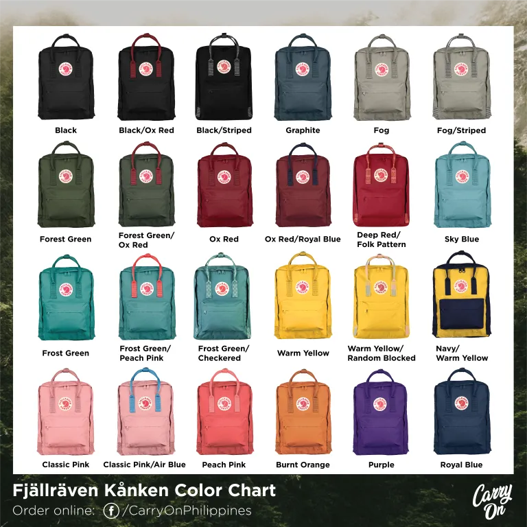 Kanken all colors best sale