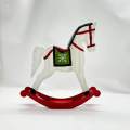 Rocking Horse Christmas Tabletop Decoration for Scene Arrangement.