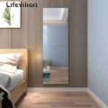 4Pcs Acrylic Mirror Wall Stickers Thicken-2mm Mirror Sheeting Decor Self-adhesive DIY Wall Sticker for Wardrobe Bathroom Home.