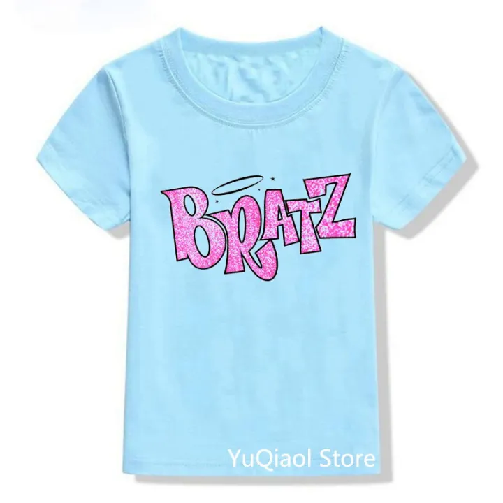 Fashion%20Y2K%20Bratz%20T%20shirt%20baby%20clothes%20girls%20Summer%20Yellow%20pink%20blue%20green%20color%20T-shirt%20cute%20birthday%20gift%20wholesale%20kids%20tops%20-%20Image%203