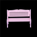 13*8cm Wooden Bench Chair 1:12 Dollhouse Miniature Furniture Garden Decor Luyo. 