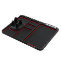 Anti-slip Multifunctional Car Dashboard Mat Keys Cell Phone Stand Holder Pad. 