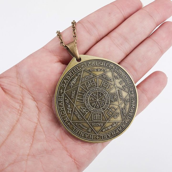 Seven%20Archangel%20Solomon%20Kabbalah%20pendant%20vintage%20Angel%20seal%20necklace%20personality%20men%20%20's%20Amulet%20jewelry%20accessories%20-%20Image%202