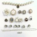 Luxury Rhinestone Pearl Charms for Croc Designer DIY Gem Shoes Decaration Charm for Crocs Clogs Kids Women Girls Gifts. 