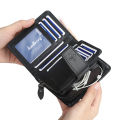 New Business Men Wallets Zipper Card Holder High Quality Male Purse New PU Leather Vintage Coin Holder Men Wallets.