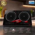 VISION Dual Burner Infrared & Induction Cooker VSN-DB-001 (751187) | 2200W | 1 Year Warranty | Free Delivery. 