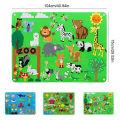 Kids DIY Felt Board Toys Montessori Story Board Interactive Puzzle Early Learning Cartoon Pattern Wall Decoration Baby Toy Gift Luhuai CVC. 